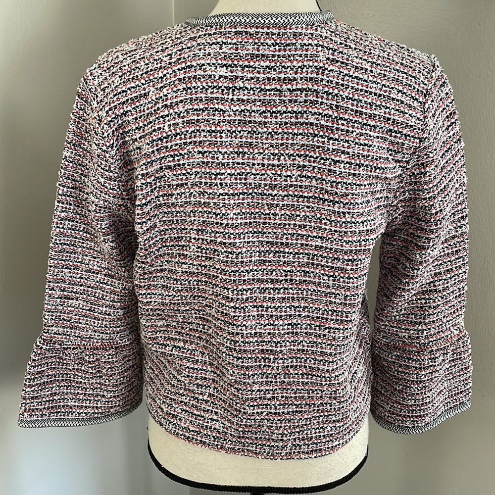 Tweed cotton blazer jacket - Picture 6 of 9